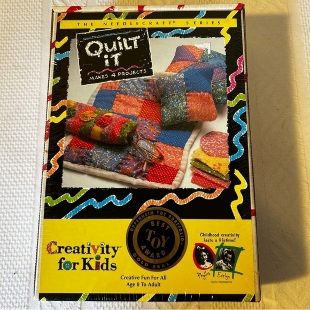 NWT Creativity for Kids 4 Project Quilt It Craft Kit‎